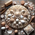 Creazioni artistiche uniche con la tecnica dell'arte con la buccia di uovo Decoupage