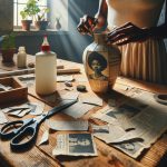 Attivita Decoupage Con I Giornali idee creative per riciclarli in modo originale