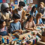 Kit di attrezzi e studenti per decoupage di alta qualità