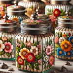 Barattoli Decorati Con Decoupage barattoli decorati con decoupage per un tocco creativo e originale