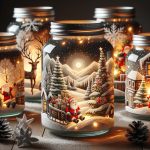 Barattoli Di Vetro Decorati Decoupage X Natale Creazioni uniche con barattoli di vetro decorati decoupage per un Natale indimenticabile