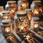 Barattoli Vetro Decoupage Candele ideali per creare candele uniche e originali