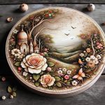 Base Legno Tonda Decoupage ideale per progetti artistici e regali personalizzati