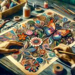 crea opere uniche con immagini ritagliate e colori vibranti