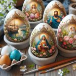 Sperimenta nuove tecniche di decoupage su uova di Pasqua per creare decorazioni originali e uniche