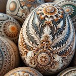 Decoupage Su Uova Di Struzzo originalità e eleganza in un'unica arte pasquale