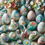 Lavori Pasquali Decoupage decorazioni per uova, centrotavola e segnaposto