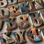 Iscrivi messaggi unici e personalizzati con le lettere in legno per decoupage