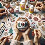 idee creative per addobbare l'albero con tecniche originali