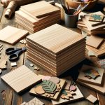 Tegole Legno Per Decoupage ideali per creare decorazioni uniche e personalizzate