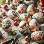 Uova Pasquali Con Decoupage Crea decorazioni uniche per le uova pasquali con decoupage creativo e colorato